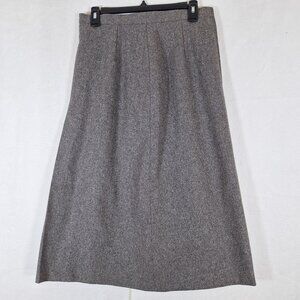 Vintage Wool Long Bell Skirt size 40